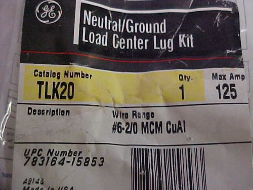GE TLK 20 125 AMP #6-2/0 MCM GROUND KIT NEW IN PACKAGE VV-445