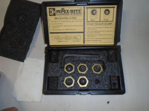 Machinist tools  lathe mill machinist mitee bite t slot kit in case for sale