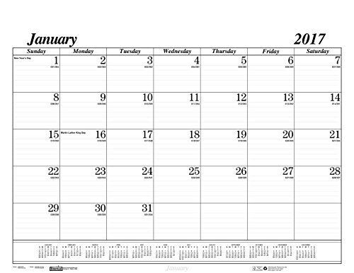 House of Doolittle 2017 Monthly Desk Pad Calendar Refill, Economy, 22&#034; x 17&#034;