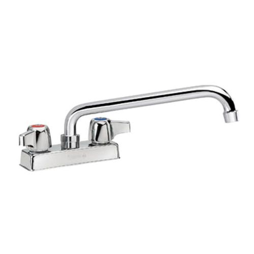 Krowne 11-412L - Commercial, 4&#034; Center Deck Mount Faucet, 12&#034; Spout, Low Lead