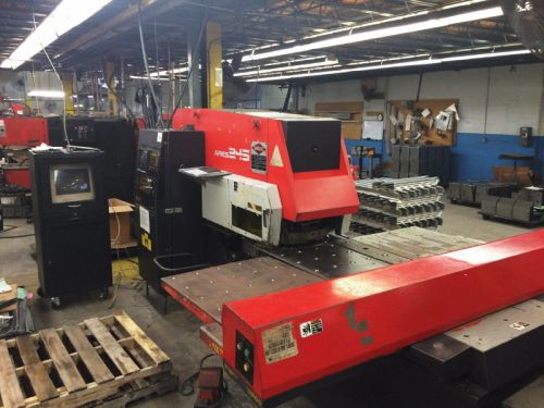 22 tons 40&#034; thrt amada aries 245 cnc turret punch press for sale