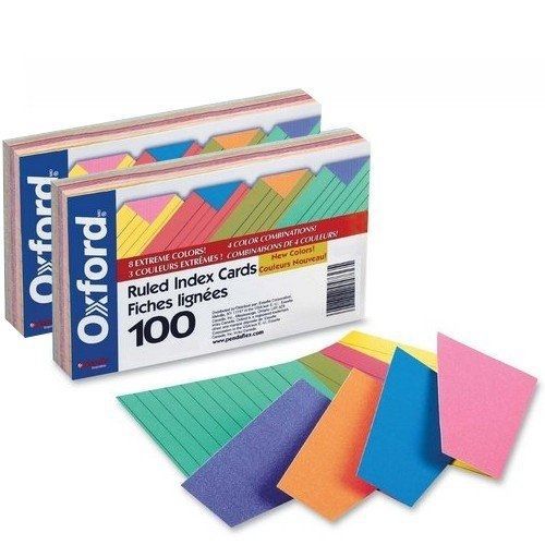 Esselte Index Cards,Ruled, 4&#034;x6&#034;, Assorted (ESS04747) Category: Index Cards
