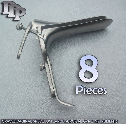 8 Pieces Of Graves Vaginal Speculum Large Gynecology DDP Instruments