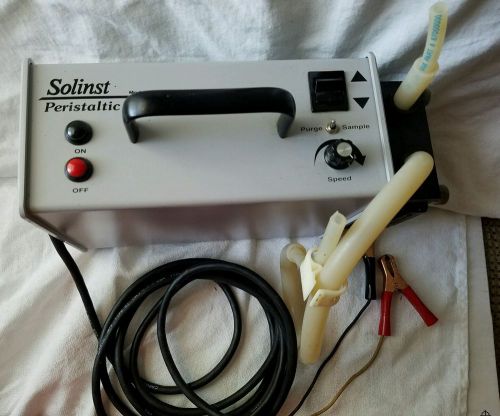 Solinst model 410 peristaltic pump w/tubing  environmental testing or lab (works for sale