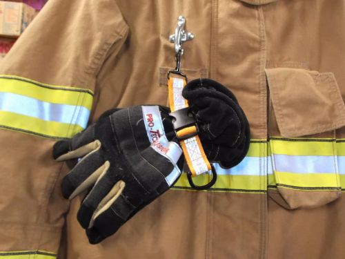 Quick Release Glove Strap with reflective strip orange Firefighter Turnout Gear