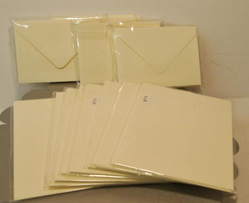BIG LOT - BRAND NEW ENVELOPES AND CARD STOCK - 5 1/4&#034; X 3 5/8&#034; + 7&#034; X 5&#034;- BEIGE