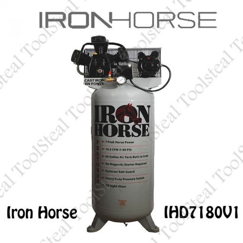 Iron Horse IHD7180V1 Vert Air Compressor 80 Gallon