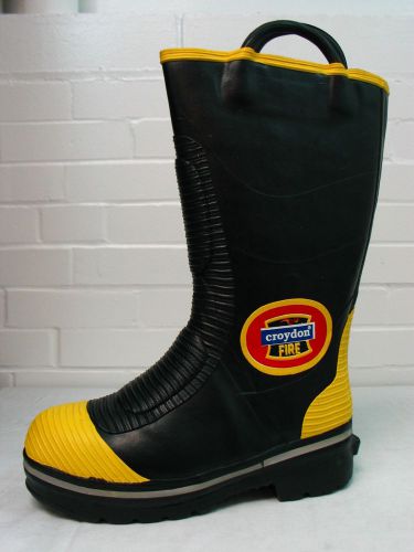 Men&#039;s Insulated Firefighter Boots Size 9 Footwear COSMAS JAVA Croydon FIRE