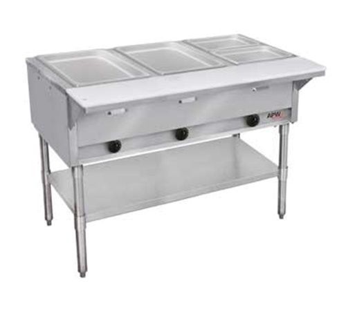 Apw wyott st-2 champion hot well steam table 2 well exposed element... for sale