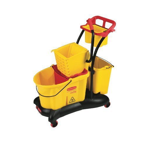 RCP7780YEL WaveBrake 35-Quart Mopping Trolley Side Press, Yellow