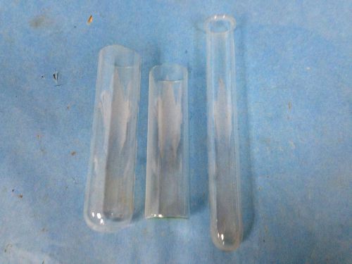 Pyrex Lab Glass Test Tube Various 8&#034;, 6&#034;, 5&#034; Lot of 3
