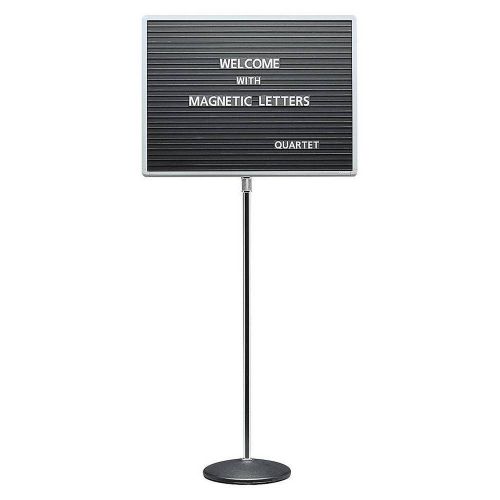New quartet adjustable single-pedestal magnetic letter board, 24 x 18 - nib for sale