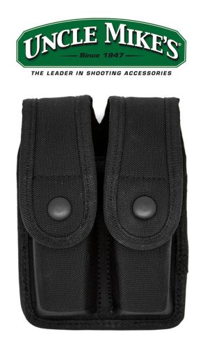 Uncle Mikes Sentinel Molded Nylon Double Magazine Pouch, Black, Glock 21 - 89076