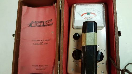 Moisture Register Company Model A8 Equipment Manual Electronic Co Carrying Case