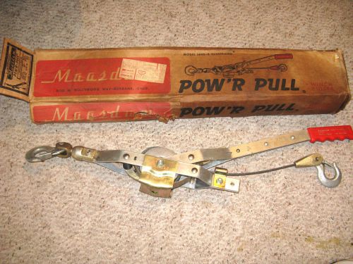 Maasdam Pow&#039;R-Pull 144S-6 1000 Pound Ratcheting Cable Puller NOS