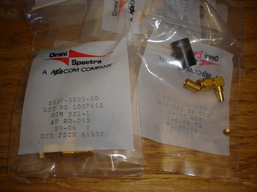 25 pcs NEW Gold Plated SMA plug male Right angle 2037-5005-00 Made in USA