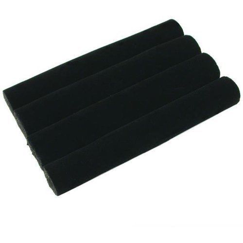 FindingKing 3 Continuous Slot Black Velvet Ring Display Tray Insert