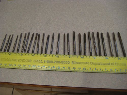 26 Small Reamers, Various Makers, for Tool Watch Clock Maker Machinist
