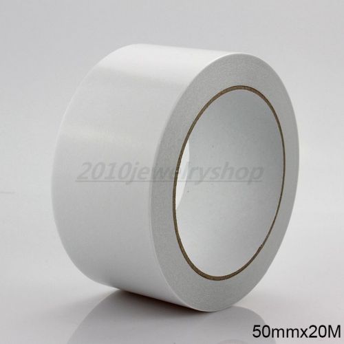50mm x 20M Double Side Adhesive Tape Office Tape School Supplies DIY Craft 1Roll