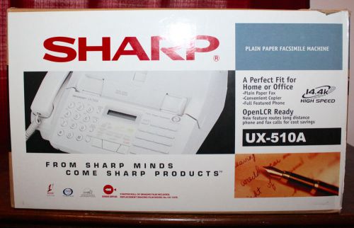 Sharp Plain Paper Fax Machine Model UX-510A New