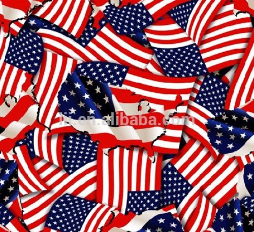 Hydrographic water transfer hydrodipping film hydro dip united states flag dip for sale
