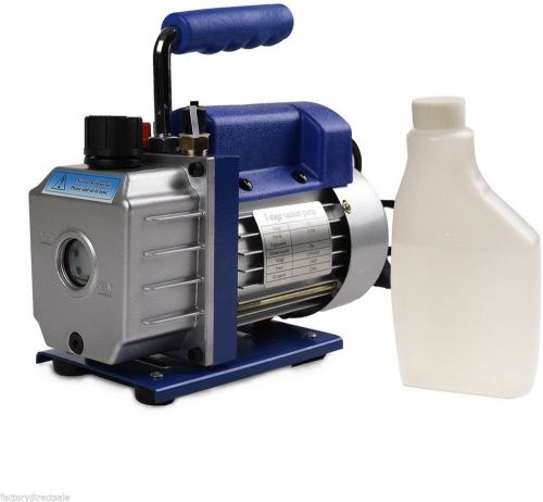 3cfm single stage 1/4hp rotary vane deep vacuum pump hvac ac air tool r410a r134 for sale