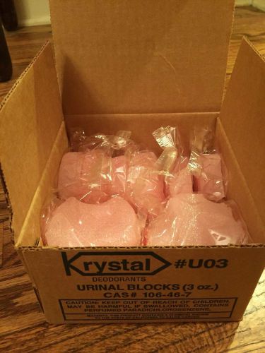 Krystal Urinal 3oz Deoderizing Blocks Box of 12 Fragranced Blocks