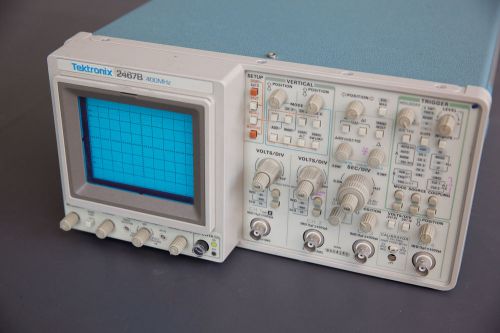 Tektronix 2467B /  4-Channel, 400MHz Oscilloscope with four P6139A probes...