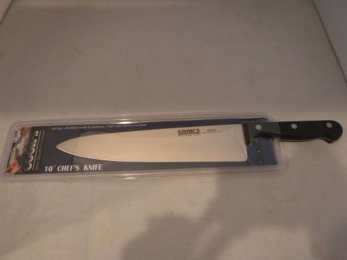 Cook&#039;s High Security Cutlery, 10-inch Professional Knife 630-834 Steel Blade