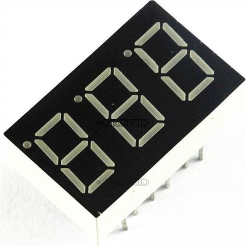 5Pcs Led Display Red Common Anode 0.36 Inch 3 Digit 7 Seg Segment Develope Ic X