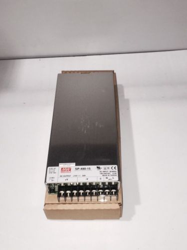 Led mean well sp-480-15 ac/dc power supply single-out 15v 35a 480w (new) for sale