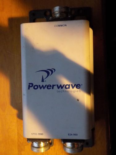 Powerwave Tower Mounted Diplexer: TMD 900/1800, LGP13513; Wholesale Lot of 8