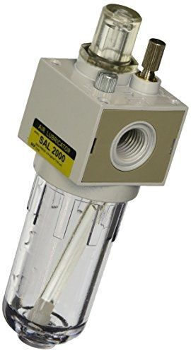 PneumaticPlus SAL2000M-N02B Compressed Air Lubricator, 1/4&#034; Pipe Size, NPT-Metal