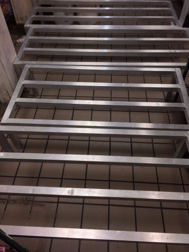 Four (4) Aluminum Dunnage Racks: (2) 24&#034; x 48&#034;, (2) 24&#034; x 60&#034;