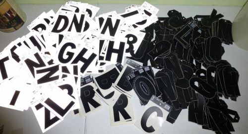 HUGE Lot 3&#034; Letters Over 375 - Displays Sign Making  Hardware Closeout