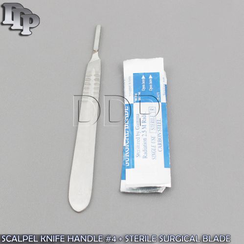 1 SCALPEL KNIFE HANDLE #4 + 20 STERILE SURGICAL BLADE #24