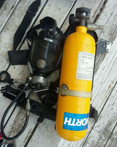 North CTC/DOT-E 8059 4500 dive tank mask and regulator not for diving.