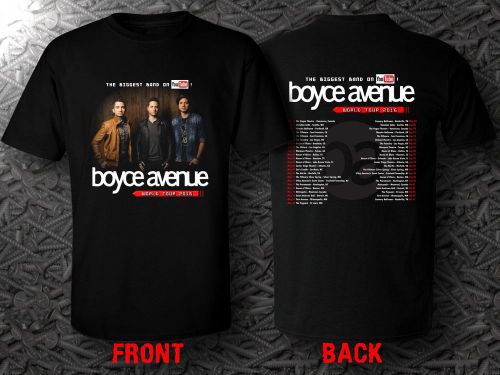New Rare Boyce Avenue World Tour 2016 Tour Date Black Design T-Shirt S To 5XL