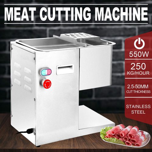 250Kg/Hour Stainless Steel Meat Cutting Machine 3mm Blade Cutter Slicer Kitchen