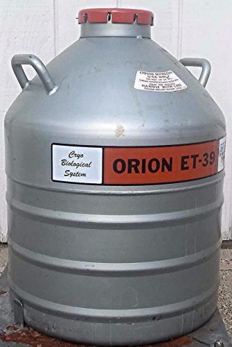 MVE ORION ET-39 CRYOGENIC TANK with 9 WAND CANISTER INSERTS FREE SHIP