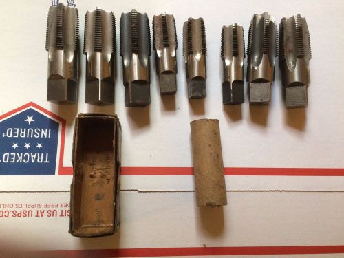 8 taps for pipe machinist, Greenfield, TRW, S.T company, R&amp;N 3/4 to 1&#034;