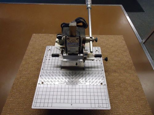 Howard Imprinting Machine Hot Stamping Model Personalizer with Work Table*LOOK*