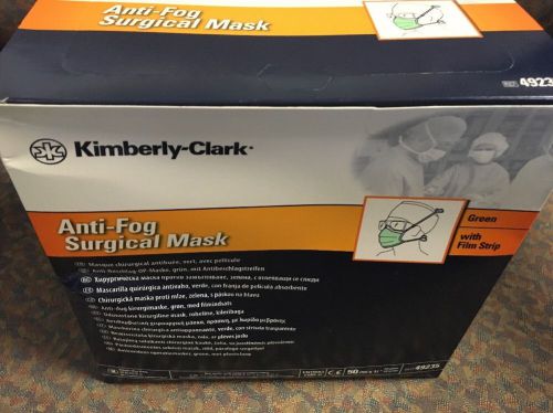 49235 Kimberly-Clark Anti-Fog Surgical Mask. Latex Free. New - 50 pcs