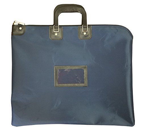 NEW Locking Document HIPAA Bag 16 x 20 with Handles Navy Blue FREE SHIPPING
