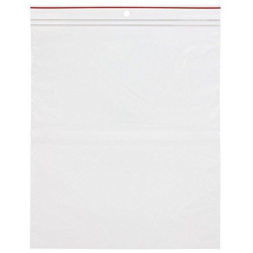 Minigrip Red Line MGRL4PH1012 Polyethylene (LDPE/LLDPE Blend) Clear Reclosable