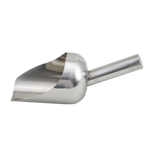 Winco SSC-2 Stainless Steel 2-Quart Utility / Ice Scoop (64 oz.)