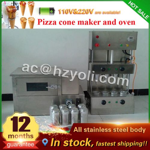 electric stainless steel pizza cone making machine and oven machine,4 cone maker