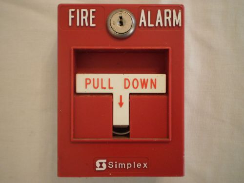 SIMPLEX TIMER RECORDER CO. 2099-9795 FIRE ALARM PULL STATION