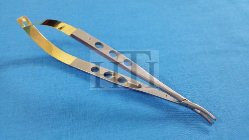 T/C PREMIUM HIGH GRADE CASTROVIEJO NEEDLE HOLDER 5.5&#034; (14CM) CURVED WITH TUNG...