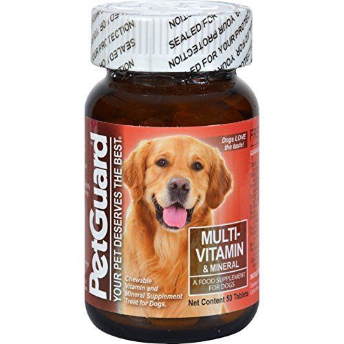 Pet Guard Multivitamin and Mineral Dog Tablet - 50 per pack -- 6 packs per case.